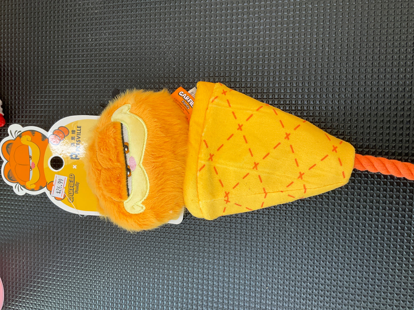 Petsville x Garfield – Waffle Cat Cone Rope Dog Toy